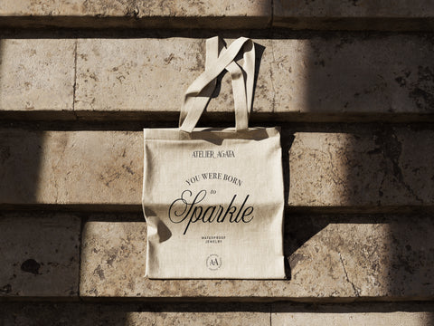 Tote bag "You were born to shine"