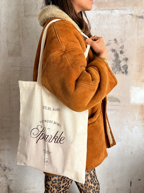 Tote bag "You were born to shine"