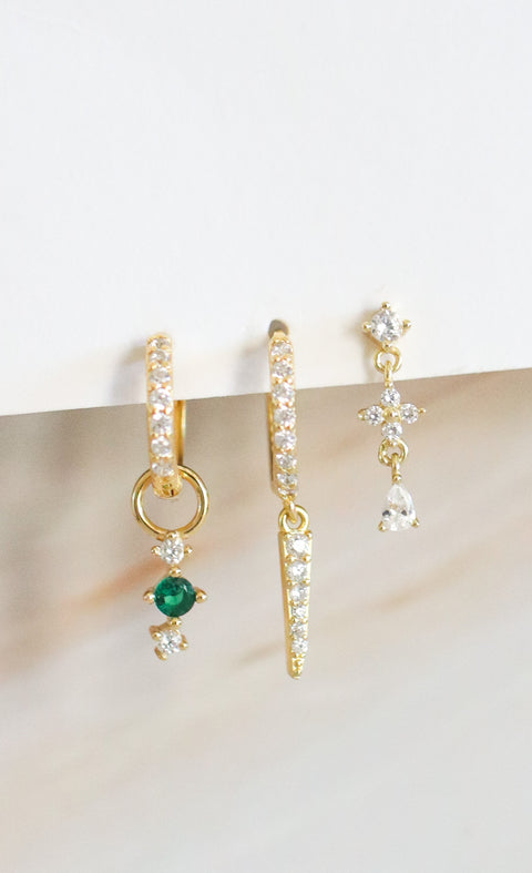 Tris di orecchini  singoli Tina