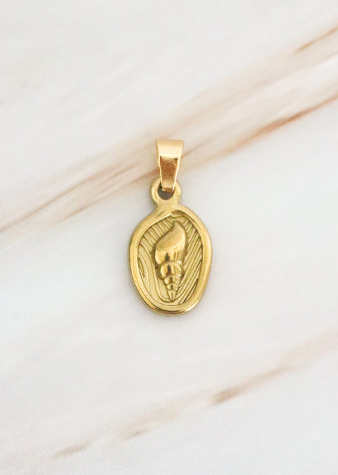 Ciondolo Medaglia con conchiglia